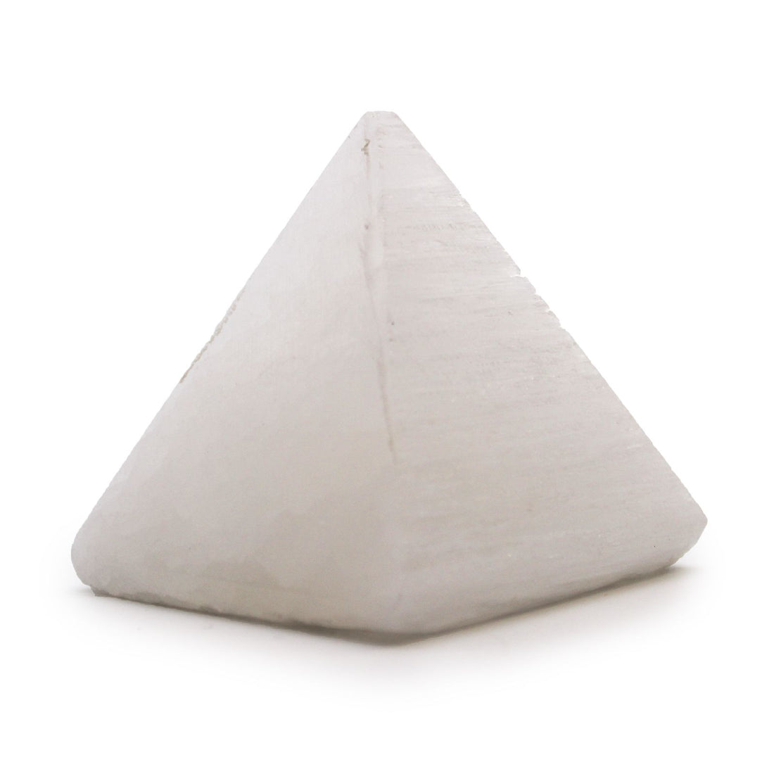 Pirámide de selenita - 5 cm