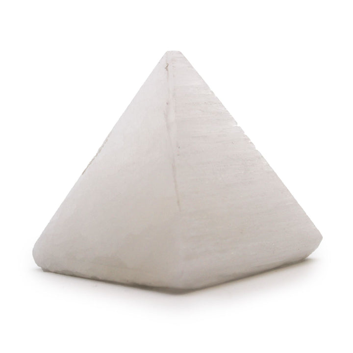 Pirámide de selenita - 5 cm