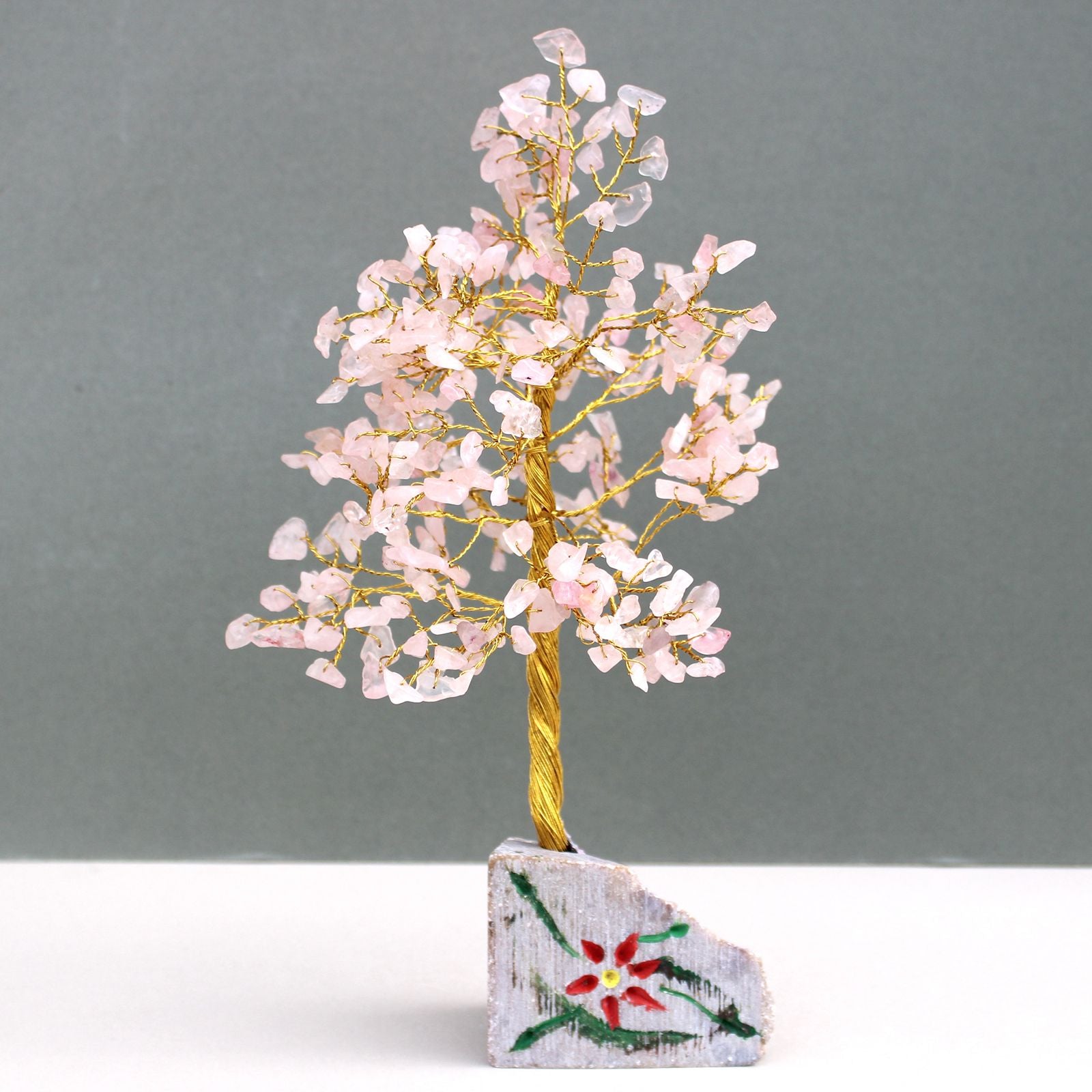 Árbol Indio Cuarzo Rosa