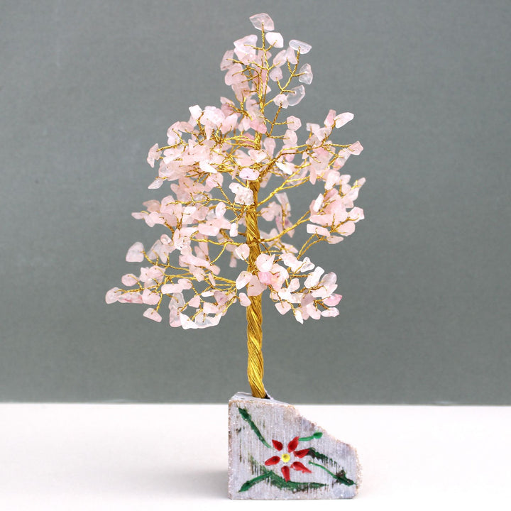Árbol Indio Cuarzo Rosa