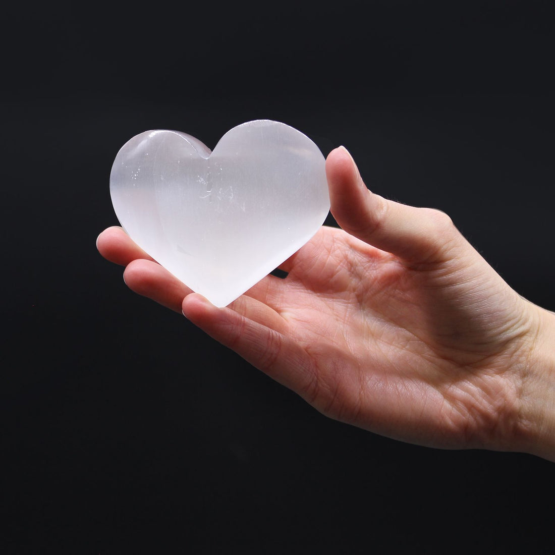 Corazón Selenita - 5-6 cm