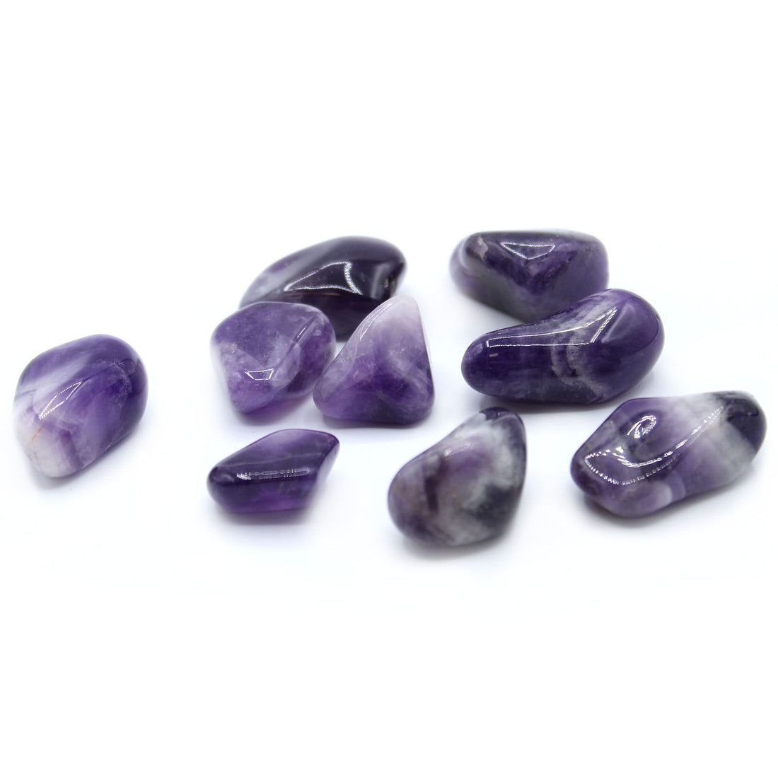 L Tumble Stones - Amatista vetada