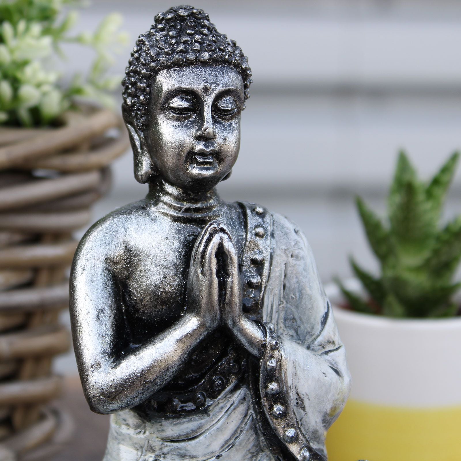 Buddha Verde Azulado y Dorado - Med